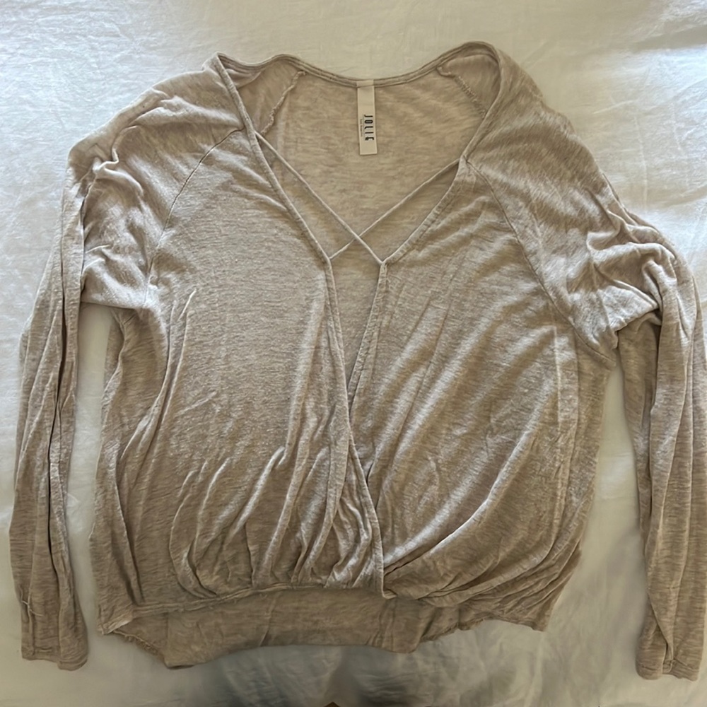 Jolie long sleeve with plunging neckline